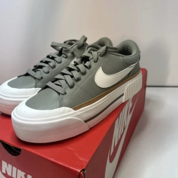 Nike Court Legacy Light Army Green 7.5 - Picture 5 of 5